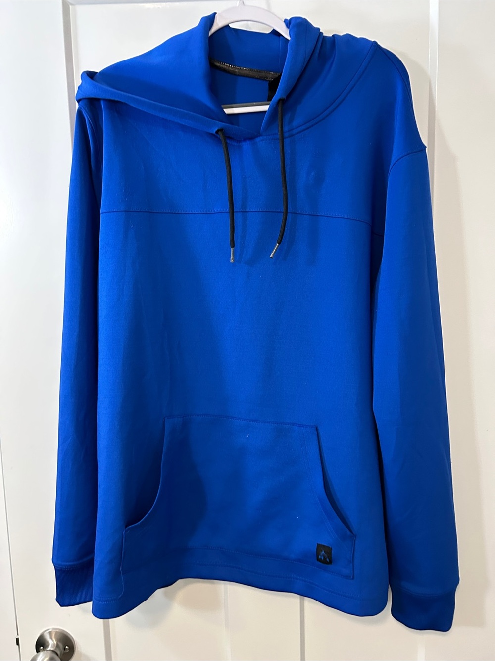 Men's Blue Hooded Pullover Sweatshirt